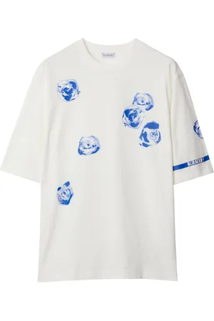 Burberry Rose-print cotton T-shirt