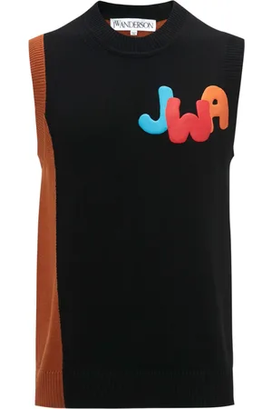 J.W.Anderson Logo-print knitted tank top