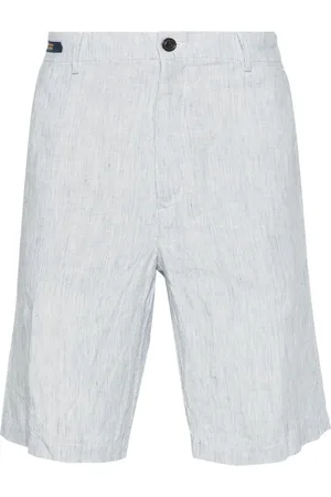 Paul & Shark Striped linen shorts