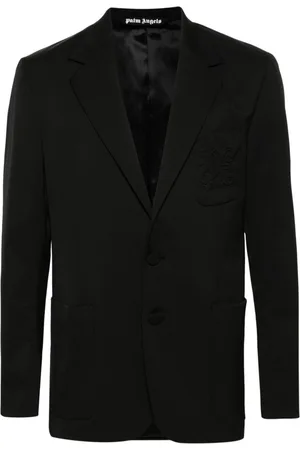 Palm Angels Single-breasted twill blazer