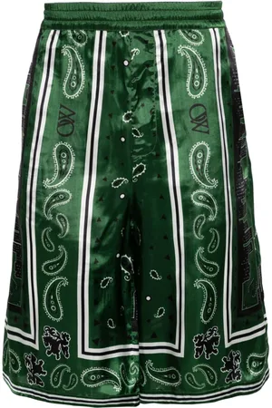 OFF-WHITE Bandana-print twill shorts