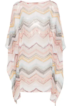 Missoni Zigzag-woven lurex-detailed kaftan