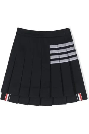 Thom Browne Stripe-detail pleated skirt