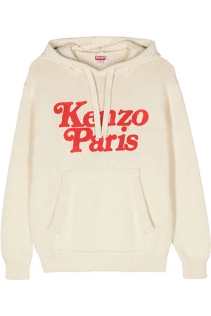 Kenzo X Verdy chunky-knit hooded jumper