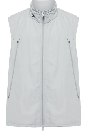 FIVE CM Logo-embroidery zipped gilet
