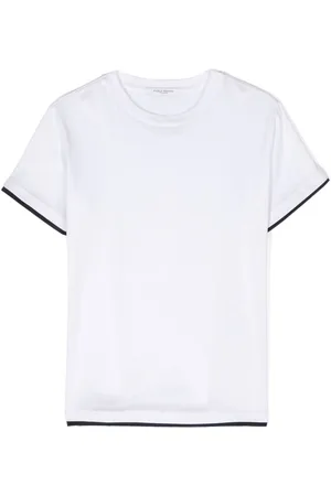 Paolo Pecora Contrasting-trim cotton T-shirt