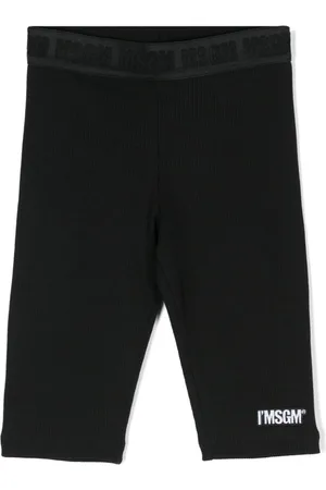 Msgm Logo-waistband cotton shorts