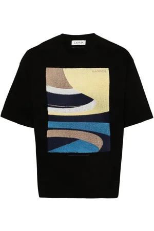 Lanvin Daunou-embroidery cotton T-shirt
