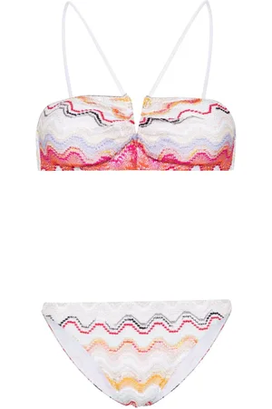 Missoni Wave knitted V-wire bikini top