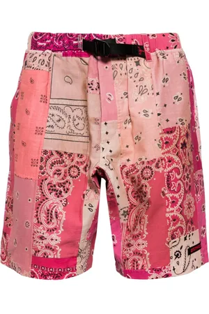 READYMADE Patchwork bandana-print cotton shorts