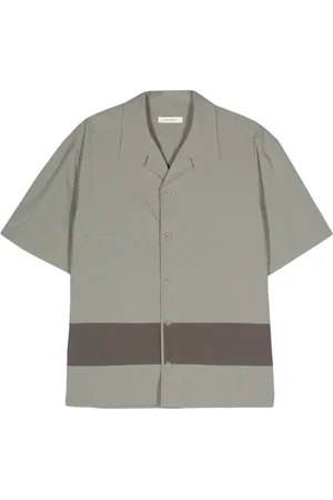 CRAIG GREEN Stripe-detail poplin cotton shirt