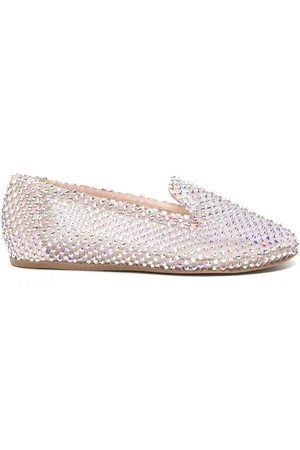 LE SILLA Gilda crystal-embellished slippers