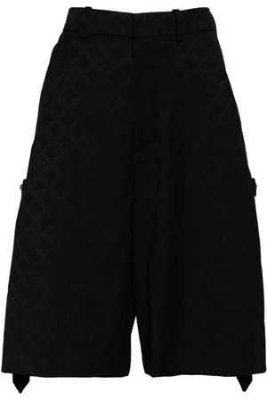 Charles Jeffrey Loverboy Logo-appliqué knee-length shorts