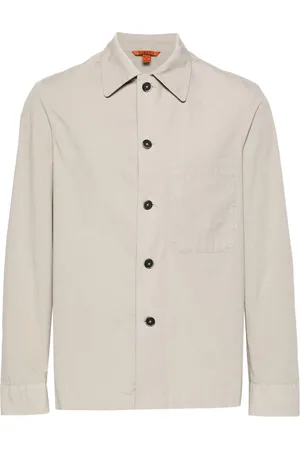 BARENA Chest-pocket poplin shirt