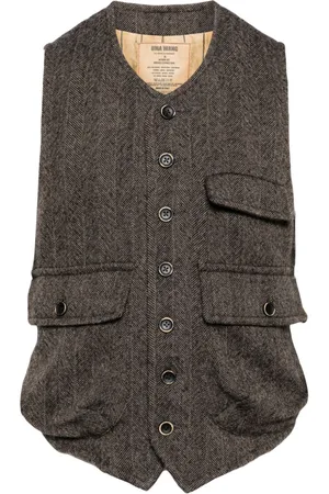 UMA WANG V-neck wool waistcoat
