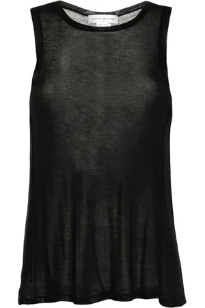 Victoria Beckham Mélange lyocell tank top