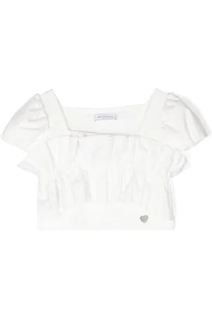 MONNALISA Gathered-detail blouse
