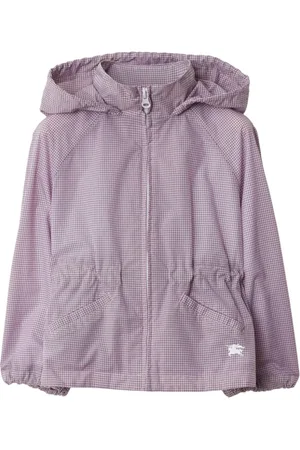 Burberry Checked hooded jacket