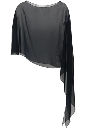 ANTONELLI Asymmetric silk blouse