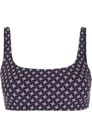 The Upside Graphic-print square-neck sports bra
