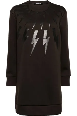 Neil Barrett Lightening Bold printed minidress