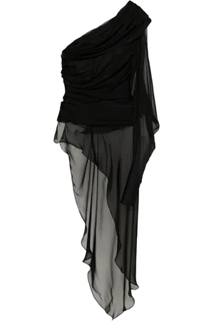 REV Seven asymmetric one-shoulder blouse