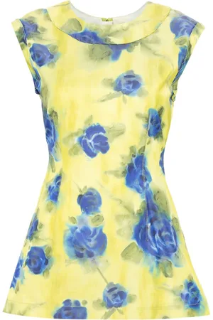 Marni Floral-print taffeta top