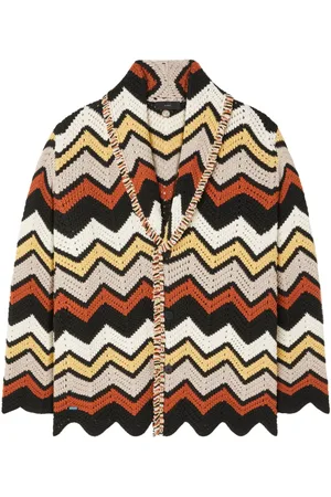 Alanui Kaleidoscopic chevron-print cardigan