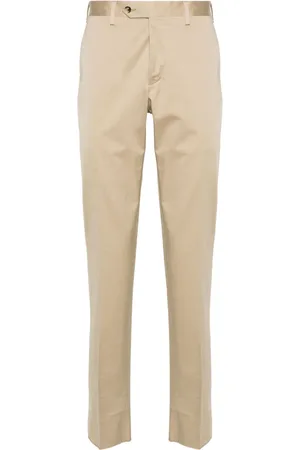LARDINI Pressed-crease trousers