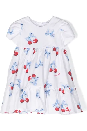 MONNALISA Cherry-print cotton dress