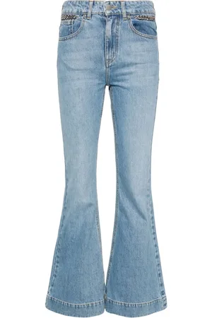 Stella McCartney Falabella chain flared jeans