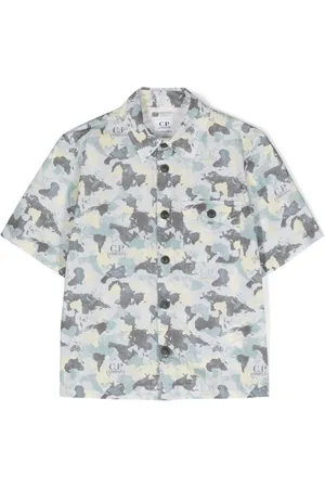 C.P. Company Mundi Map-print shirt