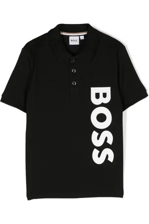 HUGO BOSS Logo-print cotton polo shirt