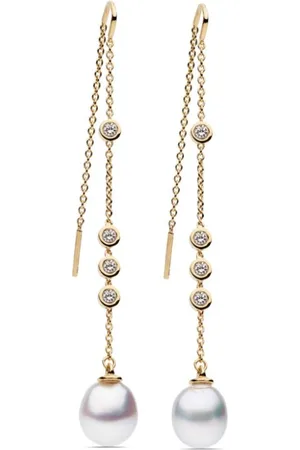 Autore Portia crystal-embellished pearl drop earrings