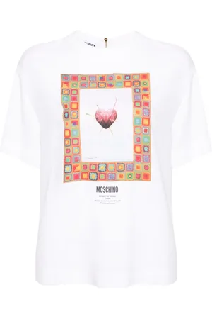 Moschino Graphic-print crepe blouse