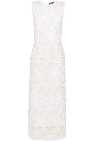 Fabiana Filippi X Benni Bosetto Fabula-macramé midi dress