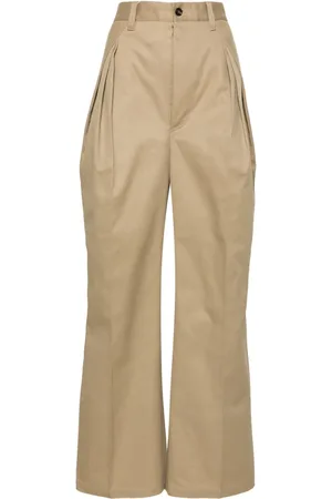 Maison Margiela Pleat-detailed twill trousers