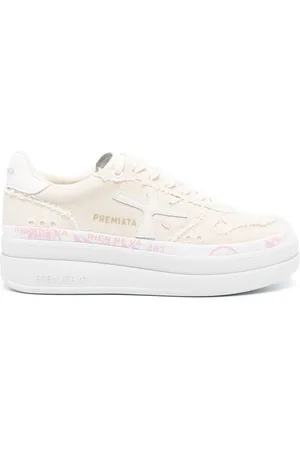 Premiata Knitted panelled sneakers