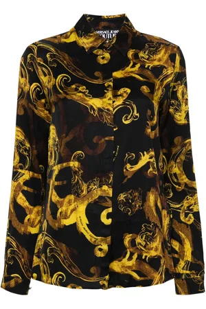 VERSACE Watercolour Couture-print shirt