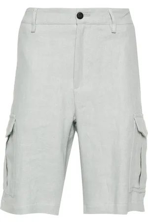 ELEVENTY Linen cargo shorts