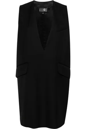 Maison Margiela Single-stitch-logo twill mini dress