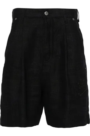 OFF-WHITE 90s Logo linen shorts