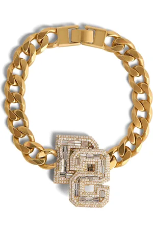 Dsquared2 Crystal-embellished logo necklace