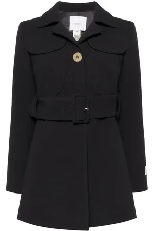 Patou Belted virgin-wool coat
