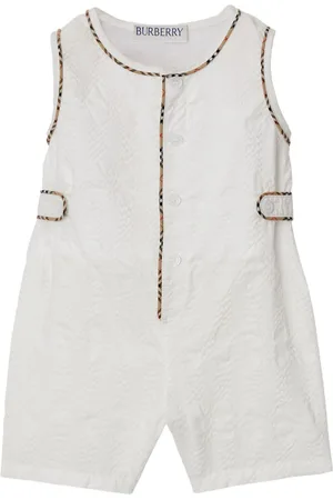 Burberry Check-trim cotton shorties set
