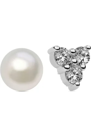 Autore Saskia sterling- and pearl earrings