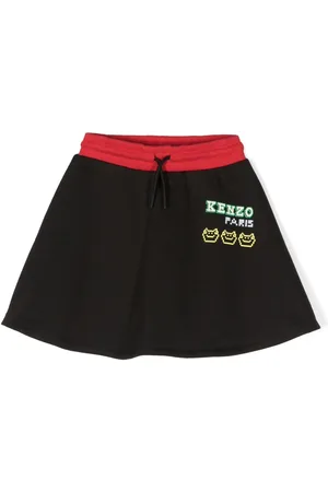 Kenzo Graphic-print drawstring skirt