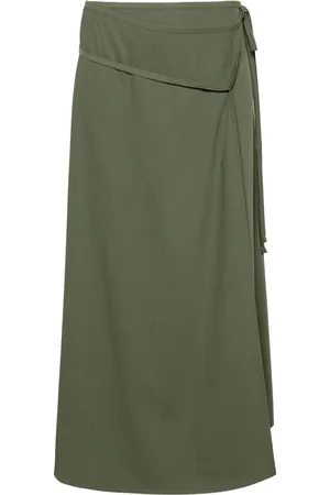 LEMAIRE Tied wrap midi skirt