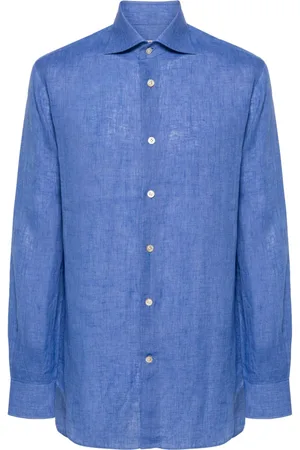 Kiton Chambray linen shirt