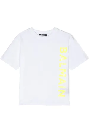 Balmain Logo-stamp cotton T-shirt